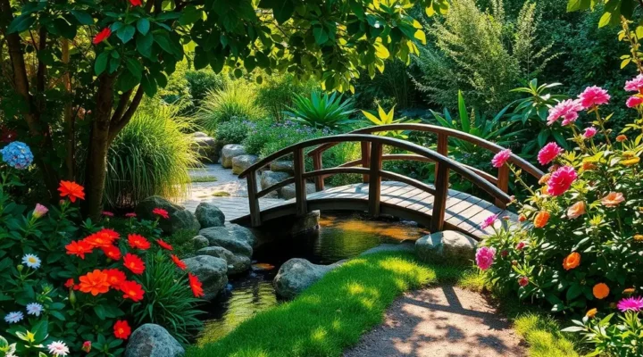 5 Maneiras Incríveis de Usar Pontes Decorativas e o Som Relaxante da Água no Jardim