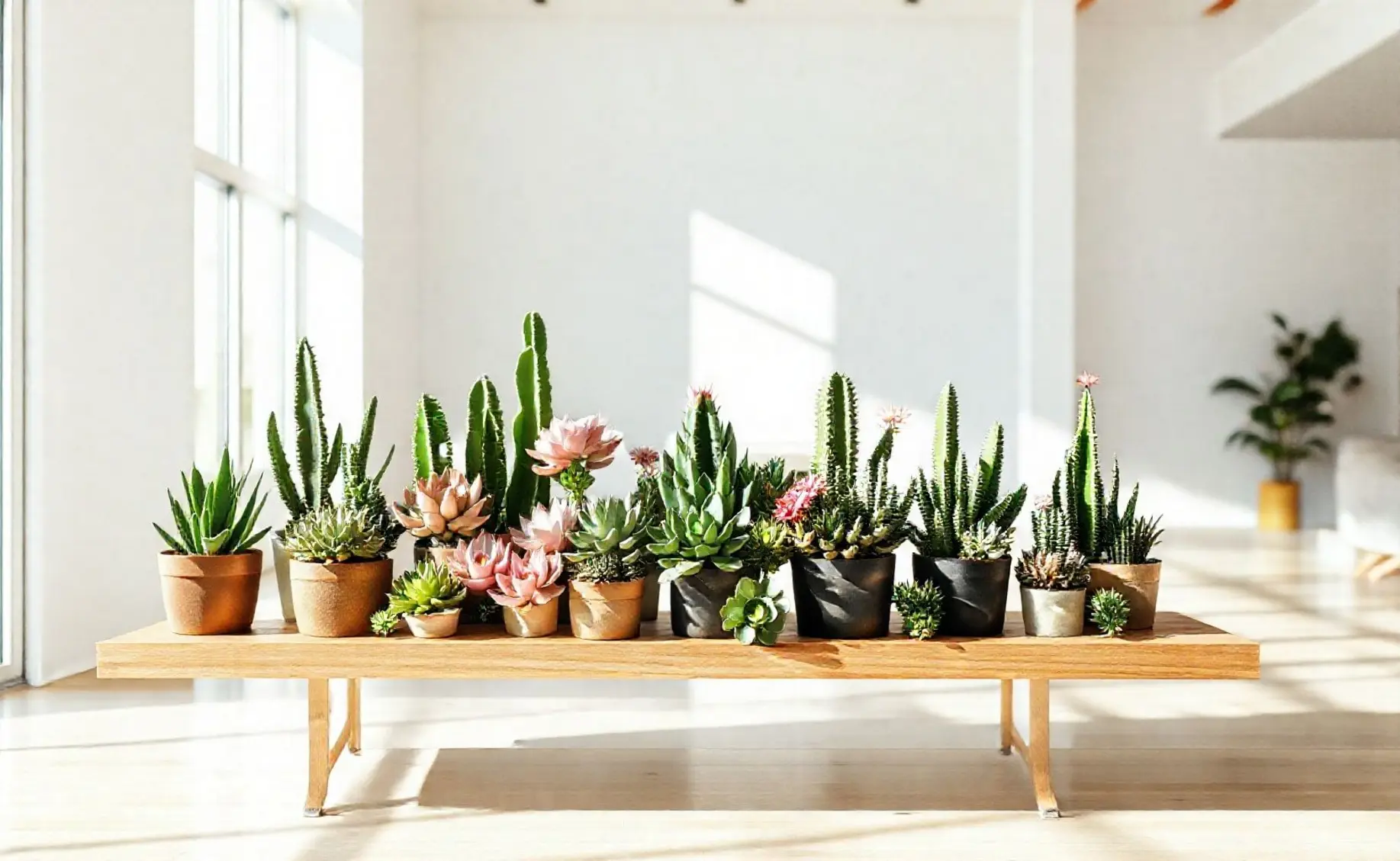 Cactus e Suculentas Ornamentais: Ideais Para Decoração Minimalista