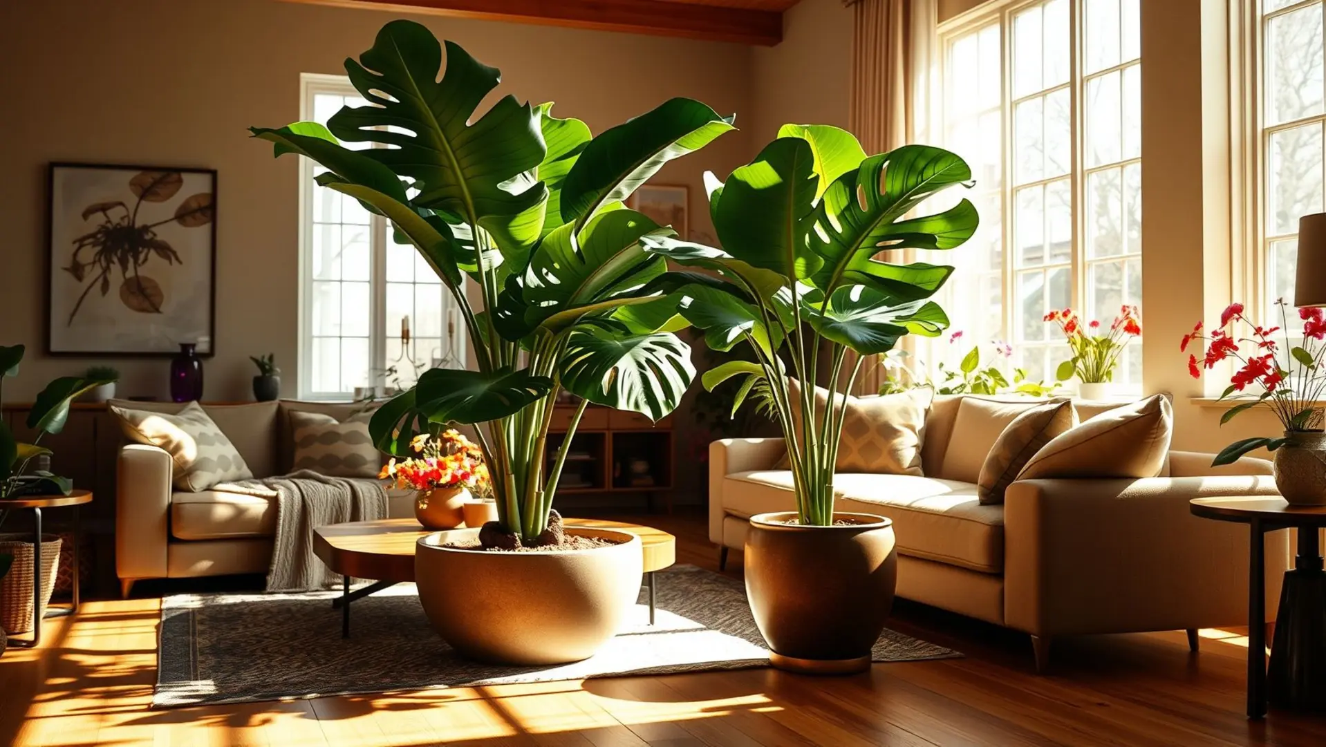 Monstera Deliciosa: Como Criar um Ponto Focal em Sua Sala