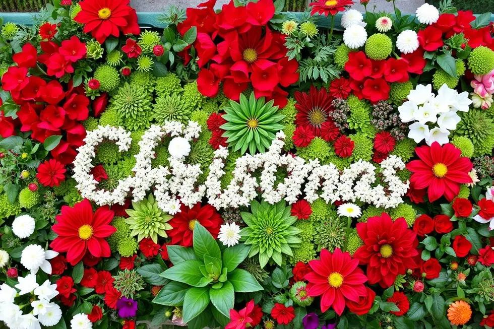 Crie um Painel de Natal com Flores Sazonais