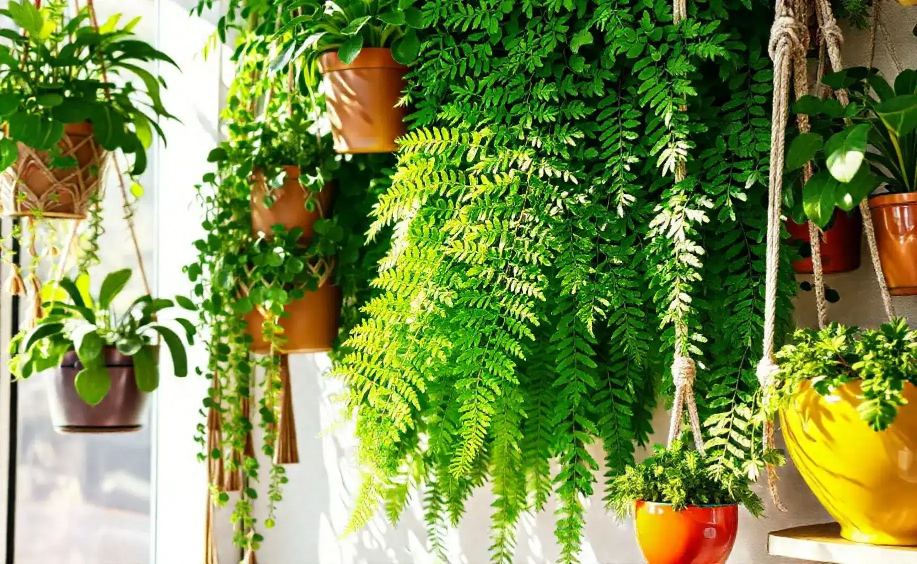 Samambaia Pendente: Ideias Criativas Para Vasos Suspensos e Jardins Verticais