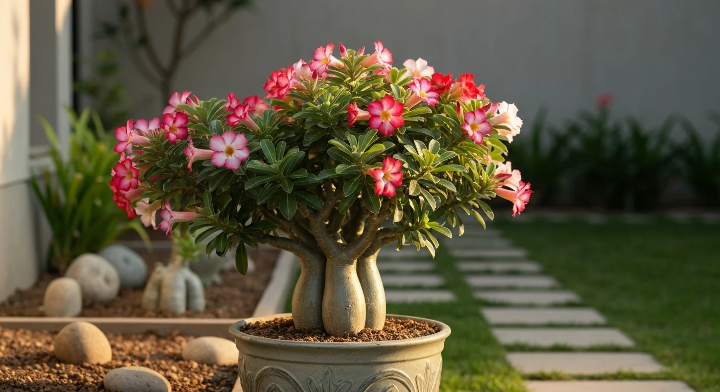 Segredo Revelado: Essa Mistura Simples Fez Minha Rosa-do-Deserto Florescer Abundantemente e Transformar Meu Jardim