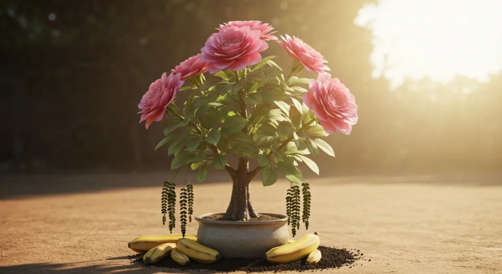 Adubo caseiro para rosas do deserto