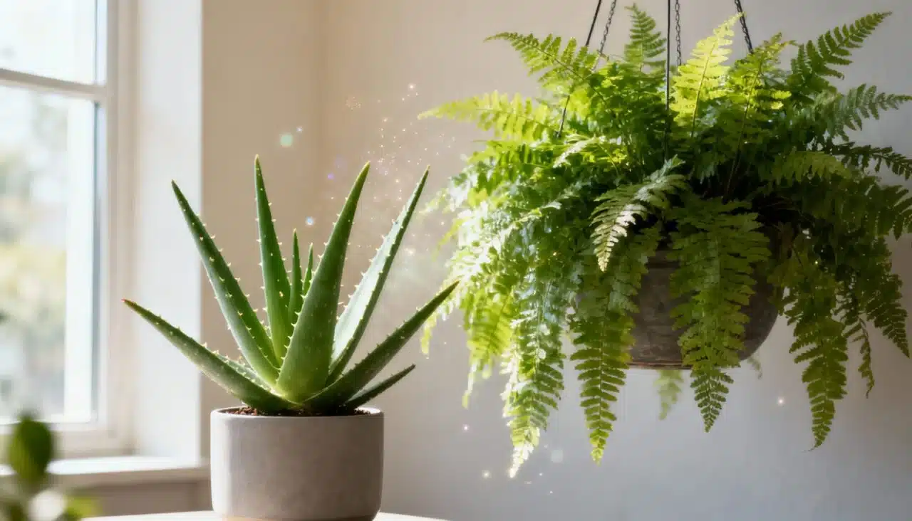 Ter babosa e samambaia em casa melhora o humor e purifica o ar, saiba como cuidar e aproveitar os benefícios