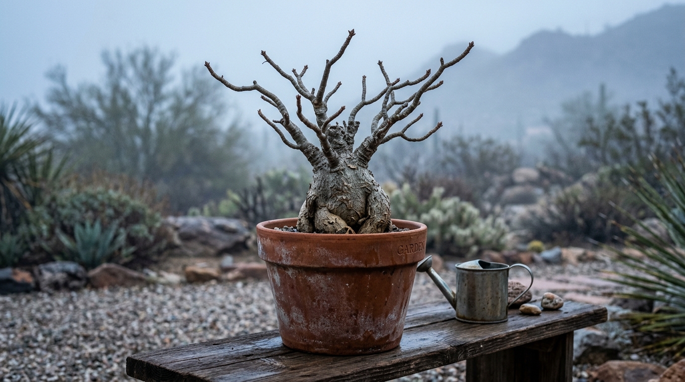 O Que Acontece com a Rosa do Deserto no Inverno Que Poucos Cultivadores Percebem